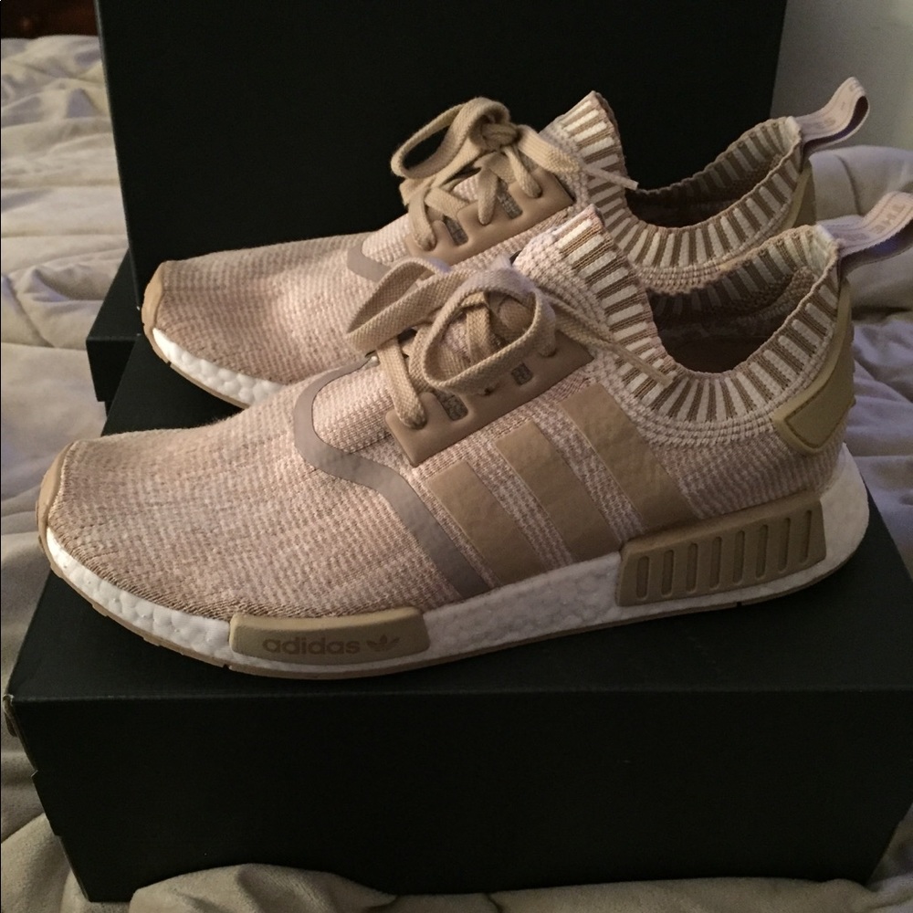 Adidas NMD R1 Prime Knit Tan / Camel Boost Sole